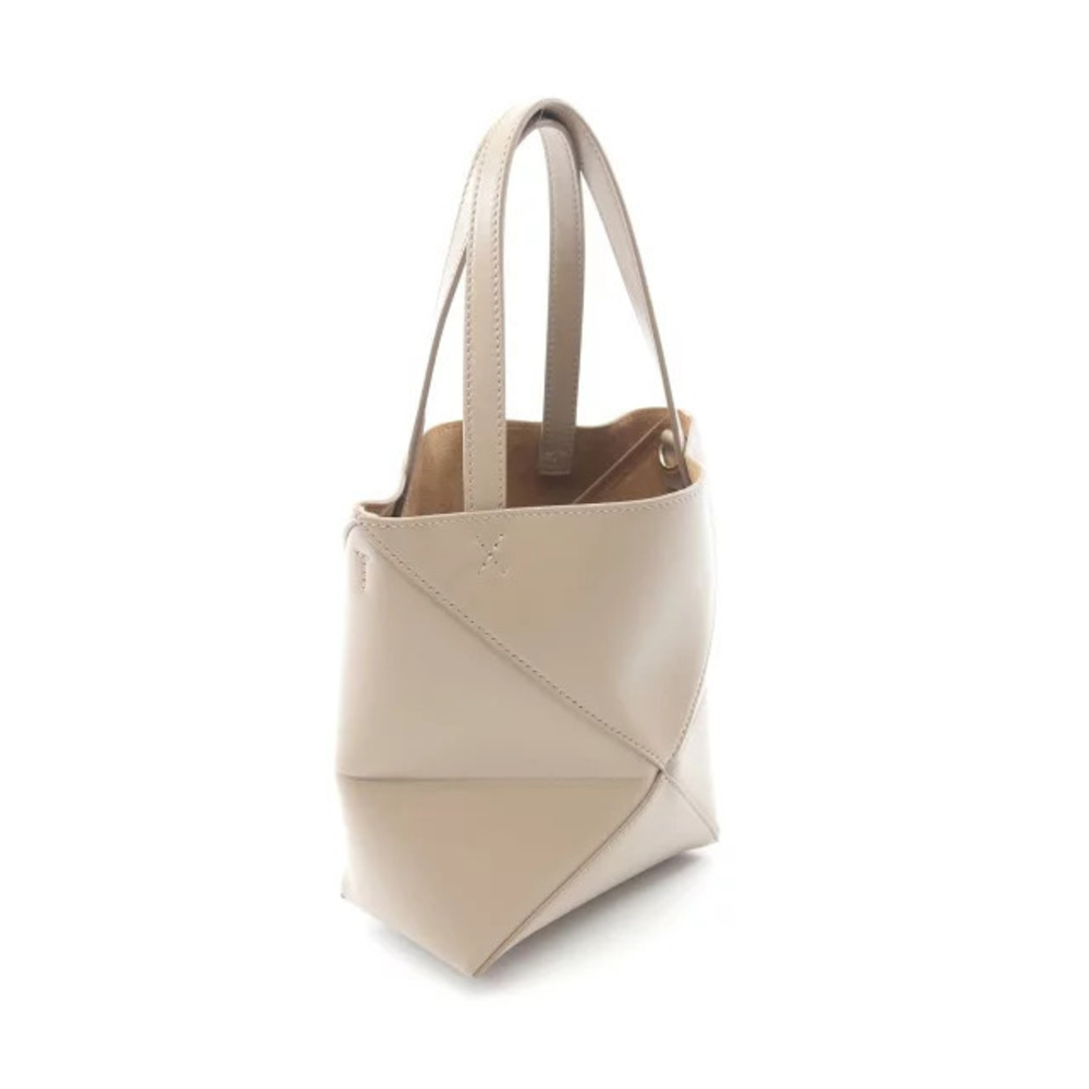 Loewe Beige Handbag Puzzlefold Leather Tan